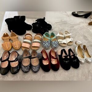 Baby girls shoes Janie and jack old navy Nordstrom rack cat and jack size 6-7